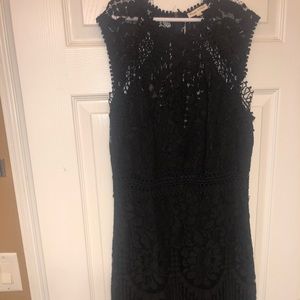 Black lace dress